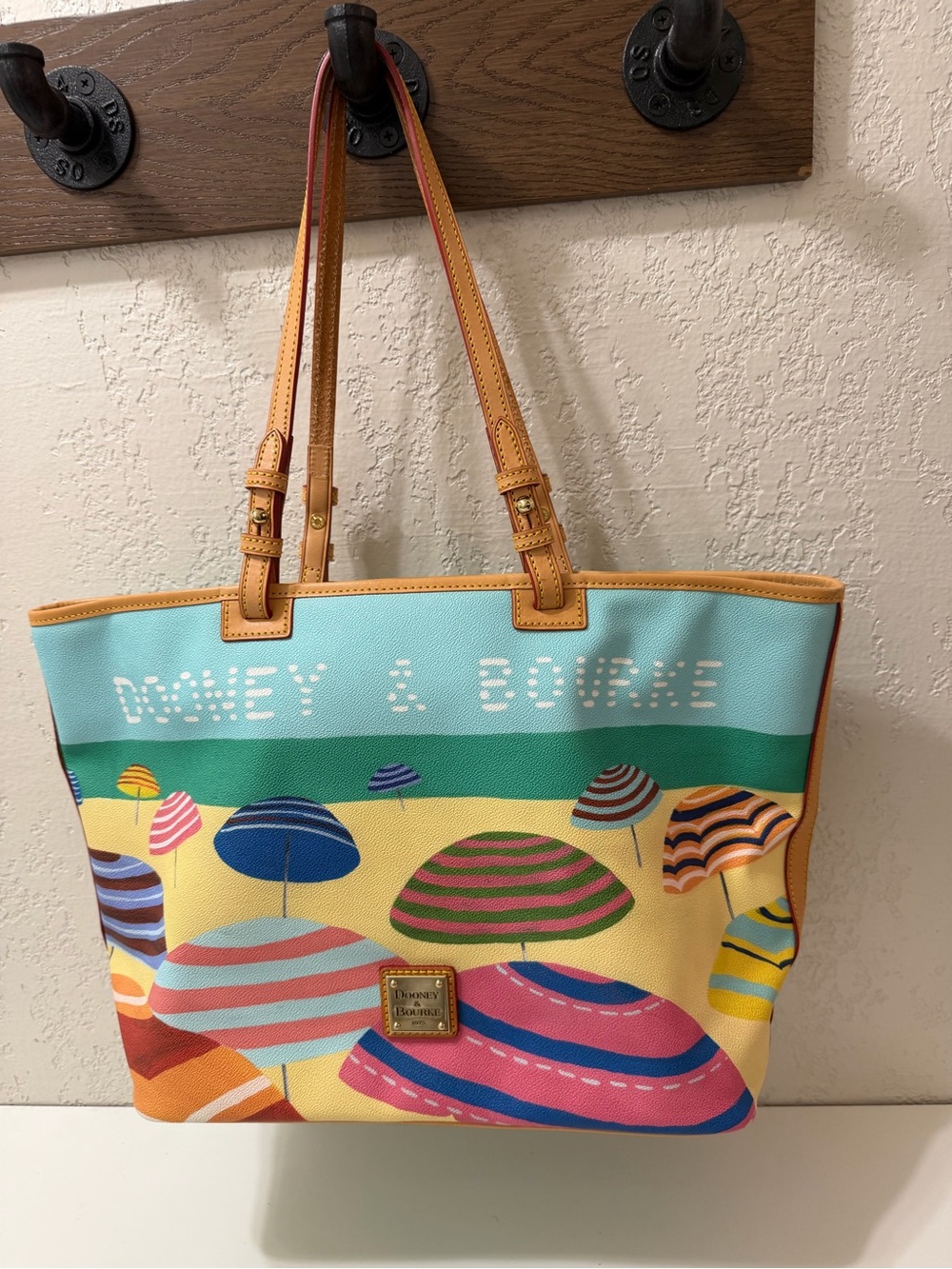 Dooney & Bourke Beach Umbrella Tote Bag
